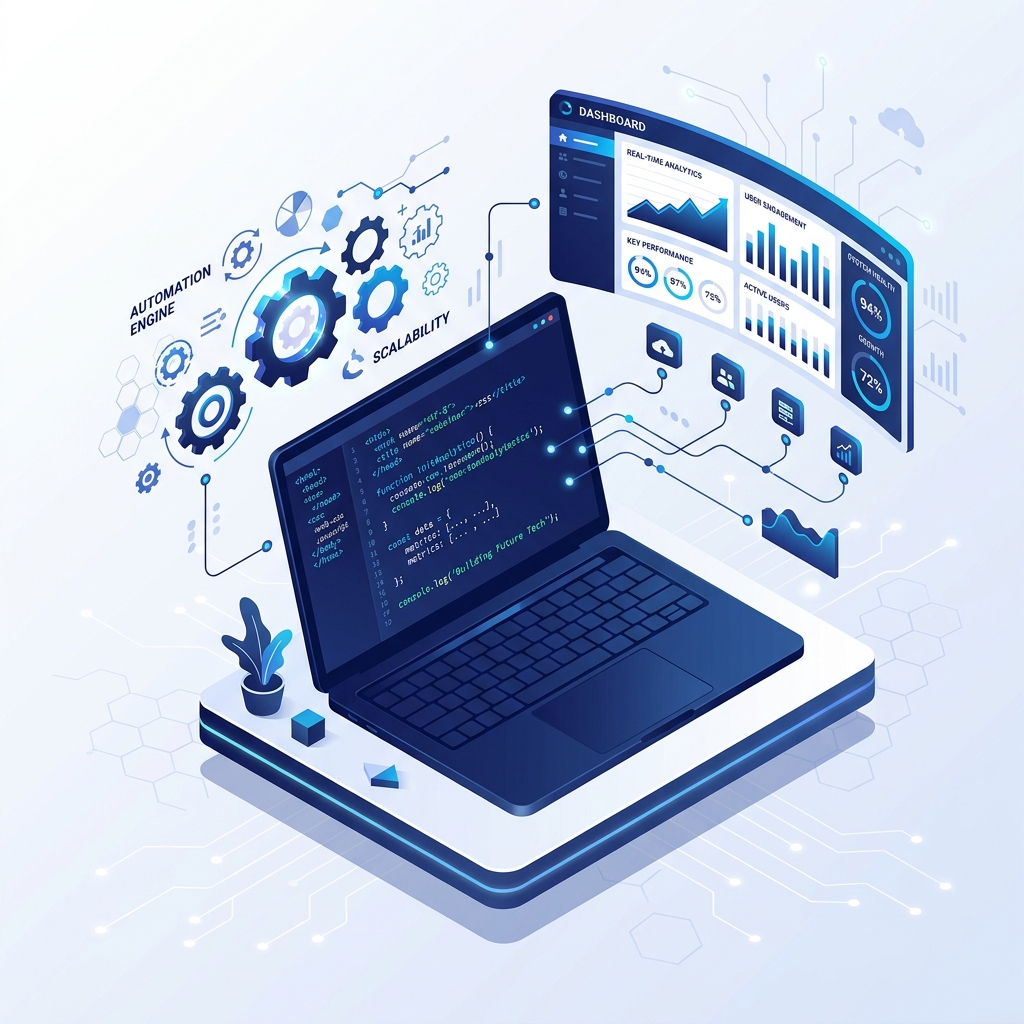 SAK Infotech Custom Software and Web App Development Mockup
